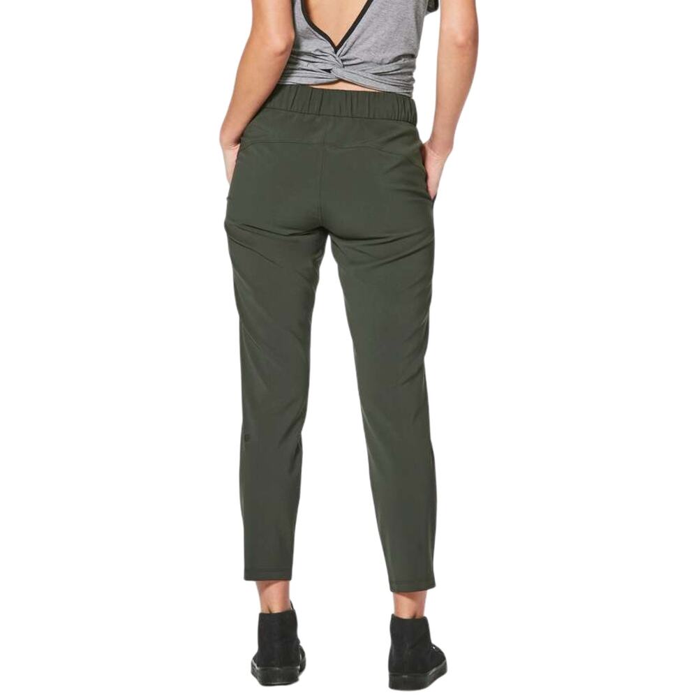 Lululemon On The Fly Pant Women's 6 Green 7/8 Jogger Gorpcore Travel Athleisure - Picture 2 of 16